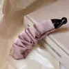 Pinza para el pelo de flor de encaje satinado para mujer, pinza tipo banana negra para peinado semirecogido, pinza para el pelo de lazo de lunares de alta gama, accesorio para el pelo