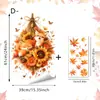 Suministro Directo de Fábrica Decoraciones Colgantes de Animales de Girasol de Otoño y Hojas de Arce Pegatinas Estáticas de Vidrio sin Pegamento Pegatinas de Ventana a Prueba de Aceite para Cocina