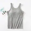 Top de Alça Larga com Bojo Feminino Peça Única de Roupa Íntima Top Longo Anti-deslizamento