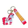Accesorios para Bolsas de Dibujos Animados Anime del Zodiaco de Año Nuevo Pequeños Regalos Souvenirs Llavero Colgante del Auspicioso Año del Caballo