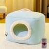 Casa para gatos totalmente cerrada, removible y lavable, casa para perros para dormir, universal para las cuatro estaciones, cama para gatos, cama para perros, casa para gatos cálida para el invierno, casa para mascotas