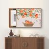 Nova Caixa de Relógio Elétrico Estilo Chinês Pintura Decorativa Ping An Joy Caixa de Distribuição Sombreada Sem Furos Caixa de Chave Interruptor de Alimentação Pintura Pendurada