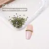 Zirconia Nuevo Súper Brillante Fondo Plano 1.5 Cuadrado Uñas Arte Pedrería Irregular de Colores Pegatinas Cuadradas Pequeñas para Uñas Decoraciones de Pedrería
