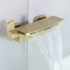 Grifo de bañera especial, ducha de agua fría y caliente, tanque de ducha, cascada lateral, juego de grifo de baño con toma de pared de cobre