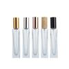 Frasco de perfume redondo, cuadrado, alto y delgado de 15 ml, frasco de perfume de vidrio, frasco de spray, frasco de muestra portátil de viaje