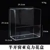 Macetero de Florero de Media Ventana Acrílico Día de San Valentín Chino Caja de Regalo de Moda de Gama Alta Almacenamiento en Casa Adornos Decorativos Caja de Regalo Venta al por Mayor