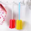 Cepillo Esponja para Tazas, Cepillo Limpiador de Vasos de Vidrio, Cepillo de Cocina con Mango Largo, Cepillo Largo para Tazas de Té de Botella, Cepillo para Lavar Tazas, Cepillo Multifunción Giratorio