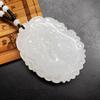 Colgante de personaje Fu de jade blanco de Afganistán para cumpleaños de hombres y mujeres, accesorios de ropa de marca Star, para colgar en la cintura, se venderá como regalo de jade.
