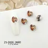 Decorações Brilhantes de Zircônia para Nail Art Sem Base, Apliques de Strass Feitos à Mão na Série de Cores Melard, Decorações de Strass para Unhas Vestíveis