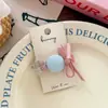 Pinza para el Cabello con Botón a Cuadros y Estrella, Liga para el Cabello Estilo Coreano, Fresca y Versátil para Niñas, Dulce Accesorio para el Cabello con Banda Elástica