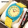 Reloj Transfronterizo Sanda Reloj de Cuarzo Simple Esquema de Color Dopamina Reloj Fiesta de Estudiantes Resistente al Agua Reloj para Niños Dropshipping