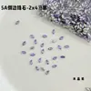 Rhinestones para decoración de uñas de circón marquise, rhinestones marquise brillantes de moda, rhinestones de forma irregular de base plana, accesorios de uñas usables