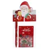 Conjunto de Papelaria de Natal Fofo Papelaria de Mão Pequeno Presente Infantil Lembrancinha de Festa para Estudante Conjunto de Natal Transfronteiriço