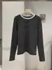 KEKEZOON Camiseta Básica de Manga Larga a Rayas de Color Contrastante con Cuello Redondo Versátil Cepillada para Mujer Otoño Invierno Estilo Coreano Top 9396
