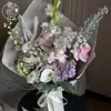 Novo papel de borra de café com textura artesanal, papel de embalagem para arranjos florais feitos à mão, materiais DIY para floriculturas