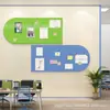 Adesivo de Parede Geométrico de Feltro para Jardim de Infância Quadro de Feltro Quadro de Mensagens Quadro de Recados Decoração de Entrada de Sala de Estar Parede de Fundo Simples