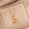 Venda Quente Transfronteiriça Design Versátil de Moda de Luxo Elegante em Forma de Leque Conjunto de Corrente para Clavícula de Vestido Elegante e Gracioso