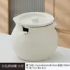 Tarro de Cerámica Resistente a Altas Temperaturas para Manteca de Cerdo Doméstica Cocina Tarro Rojo para Aceite Tapa Especial para Aceite Salpicado Tarro de Almacenamiento para Chile