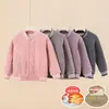 Uniforme Escolar Térmico Mágico para Niños Mayores, Tops Cálidos con Bloqueo de Temperatura para Otoño e Invierno, Pantalones Gruesos de Algodón, Chaqueta Interior de Algodón de Invierno para Niños