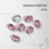 Ovo- em forma de diamante cor apontou especial- em forma de diamante branco rosa super flash oval pombo ovo k9 vidro unhas jóias atacado