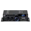 Amplificador de lector de tarjetas USB Bluetooth AK380 con control remoto, para uso en coche y hogar, mini amplificador de 12V, amplificador profesional