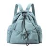 Mochila feminina de grande capacidade com cordão, estilo coreano, colorida, leve, esportiva, para badminton