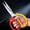 Tijeras Grandes para el Hogar, Tijeras Industriales Duraderas y Afiladas para Cortar Tela, Sastrería, Hecho a Mano, Multifuncionales, Tijeras Resistentes al Desgaste con Punta Fuerte