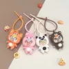 Llavero de cabeza de animal de burbujas para aliviar el estrés, juguete pequeño para niños, colgante para coche y bolso, juguete para apretar para aliviar el estrés al por mayor