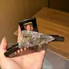 Pinza de garra de lunares estilo coreano, pinza para el pelo modelo nuevo de alta gama 2026, pinza de tiburón grande exquisita para cabello grueso