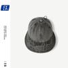 Gorra de Moda Callejera con Ala Ancha para Cubrir el Rostro para Mujer Primavera y Verano Estilo Japonés Retro de Mezclilla Sombrero Protector Solar para Pareja