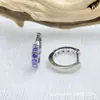Aleación de Titanio Astmf-136 Pulido a Mano Superficie de Espejo Pendientes Redondos de Circonita Sin Rosca Titanio G23 Rosca Interna Cabeza de Joyería de Circonita