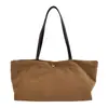Bolsa tote fosca estilo coreano, bolsa de mão de cor sólida, bolsa tote de grande capacidade, bolsa de ombro versátil para o dia a dia, atacado