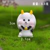 Transfronterizo Nuevo Producto Conejo Fantasma Halloween Parca Figuras Lindas Accesorios de Decoración DIY Paisaje en Miniatura Adornos de Escritorio