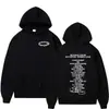 Sudadera con capucha unisex de estilo hip-hop para comercio exterior, nueva en 2024, con forro polar, jersey holgado casual