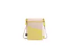 Portadocumentos Anti-RFID, Bolso Pequeño Cruzado Anti-Radiación, Bolso de Pecho para Cuello Antirrobo, Bolso de Almacenamiento con Bloqueo de Color Dopamina