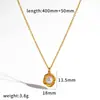 Collar transfronterizo de moda de acero inoxidable incrustado de diamantes con colgante único de lazo y rosa, cadena para la clavícula, oro de 18k, no se decolora