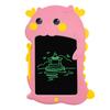 Placa de escrita LCD colorida de gato de desenho animado de 10 polegadas, placa de desenho para grafite de proteção ocular infantil, placa de escrita de energia luminosa eletrônica LCD