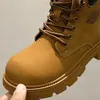 2026 Invierno Algodón de Dos Capas Pelo Corto Zapatos para Niños Estilo Coreano Botas de Cuero para Niños Botines para Niños Botas Martin de Media Caña 6726