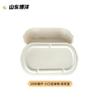 Caixa descartável para salada bento, lancheira leve para alimentos, caixa de polpa para lanche, embalagem de bento degradável para viagem, atacado
