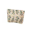 Bolsa de cosméticos lavable bordada con flor de margarita refrescante transfronteriza para mujer, estuche para lápices simple portátil, gran capacidad, estilo japonés, literario y artístico