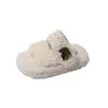 Pantuflas de Felpa para Niños 2026 Otoño/Invierno Nuevas Medias Pantuflas Abiertas Versátiles para el Hogar Pantuflas de Una Correa Cálidas de Algodón