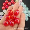 Color mágico 16 mm acrílico palomitas de maíz reventadas cuentas accesorios para joyería hechos a mano diy en línea Transmisión en vivo Roja