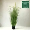 Bonsái de césped artificial para perro transfronterizo, césped de cebolla, planta grande, decoración de suelo para escaparate, planta verde en maceta, planta verde artificial