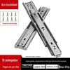 Gaveta Chengchanglong trilha tampão mudo galvanizado de fileira dupla esfera de aço aço inoxidável slide rail 45 wide trilho deslizante de três seções
