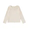 Camiseta de Manga Longa Wulibu Yi para Meninas com Gola Franzida, Camiseta Básica Doce Estilo Coreano, Roupa Nova de Outono 2026 para Meninas