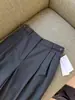 ¡Una compra obligada sin dudarlo! Procedentes de Italia~ Pantalones de traje para mujer de lana finamente hilada, corte slim de pierna ancha, corte recto, tiro alto, adelgazantes