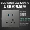 Panel de Enchufe y Interruptor Bull G12 Cielo Estrellado Gris Tipo 86 Oculto para Pared del Hogar Paquete Completo para Toda la Casa