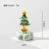 Bestseller internacional: Giratório de árvore de Natal de vidro sólido Zibo, presente de Natal, ornamento criativo de vidro feito à mão