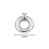 Anillo sin costuras de acero inoxidable que no se decolora joya conector de anillo único accesorios para joyería DIY anillo de conexión para collar pulsera