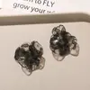 Estilo Coreano Elegante High-End Renda Transparente Flor Tridimensional Enfeites Apliques DIY Brincos de Tarraxa Brincos Acessórios de Cabelo Presilhas de Cabelo Acessórios